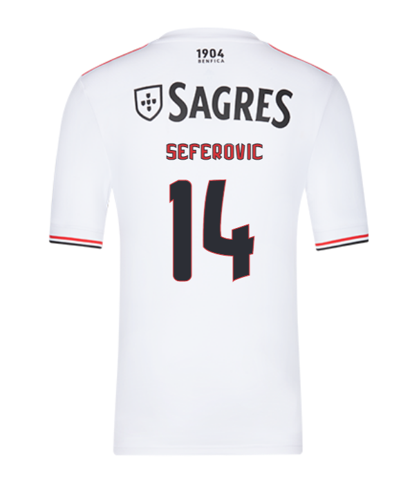 2021/22 Benfica Away Kit Soccer Jersey with Seferovic 14 printing